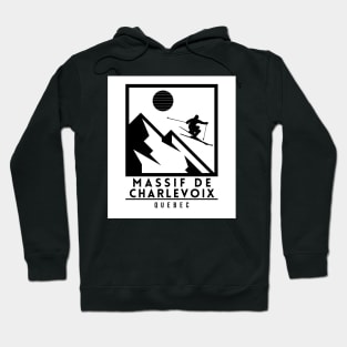 Massif de Charlevoix ski - Quebec Hoodie